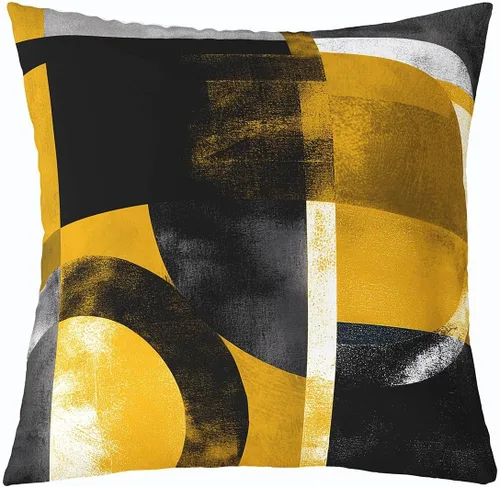 Vista 9 de Funda de almohada de 16 x 16 pulgadas, 1 funda de almohada decorativa geométrica abstracta para sofá y habitación, funda de cojín decorativa