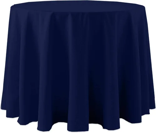 Vista 29 de Ultimate Textile Cotton-Feel - Mantel redondo de 90 pulgadas para comedor, color berenjena, color morado