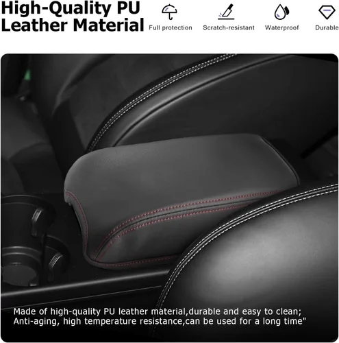 Vista 3 de LUWU Funda para consola central Porsche Macan 2024 2025 compatible con Macan 2015-2020 2021 2022 2023 2024 2025 Accesorios Macan Funda