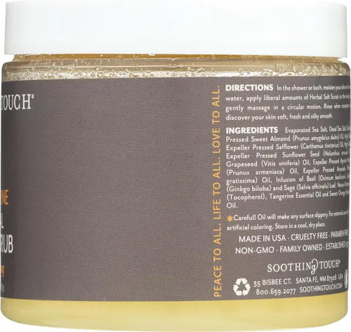 Vista 6 de Soothing Touch Exfoliante de mandarina y sal de hierbas - 20 Oz