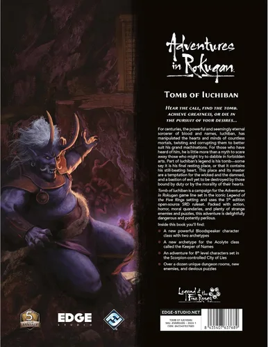 Vista 3 de Adventures in Rokugan Juego de rol Tomb of Iuchiban Expansion - Descubre los secretos de la tumba antigua! Juego de estrategia RPG, 2+ jugadores