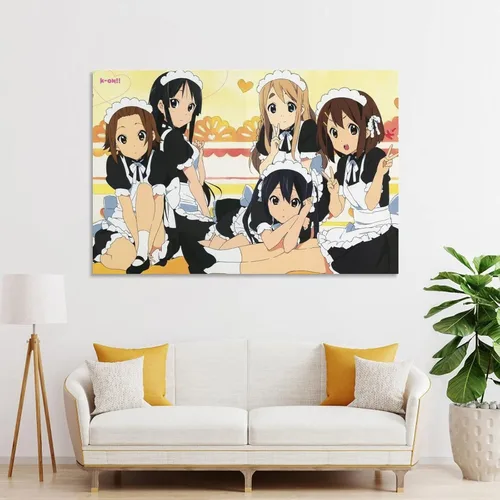 Vista 3 de Póster de anime K-on, pintura decorativa, lienzo, arte de pared, póster de sala de estar, regalos para dormitorio, pintura de 12 x 18 pulgadas