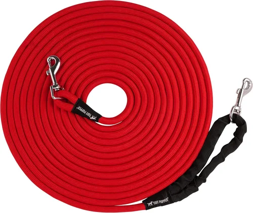 Vista 10 de Tuff Pupper Correa de cuerda de 30 pies de largo resistente para perros Correa de entrenamiento de retirada de perros Correas de cuerda