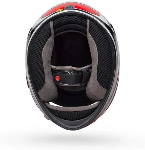 Vista 5 de Bell Cascos Qualifier DLX MIPS - Rojo/Blanco Tarmac, M