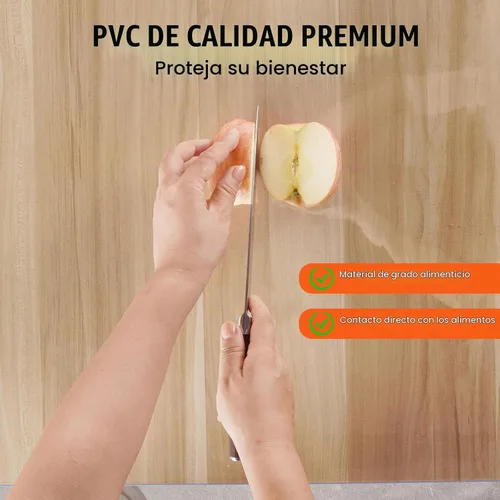 Vista 3 de VEVOR - Cubierta de mesa de plástico, 24 x 48 pulgadas, 2.0 mm de grosor, tapete de escritorio de PVC transparente protector, mantel de mesa