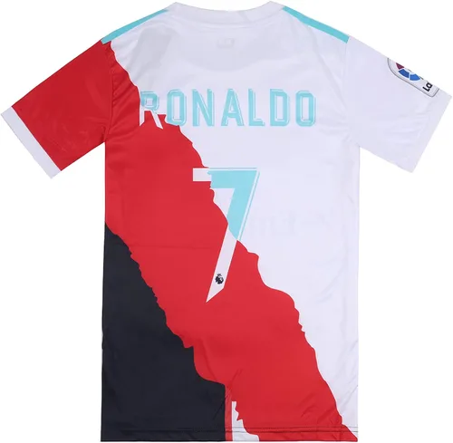 Vista 5 de sSendy Custom Portugal #7 Ronaldo - Camiseta de fútbol juvenil para niños