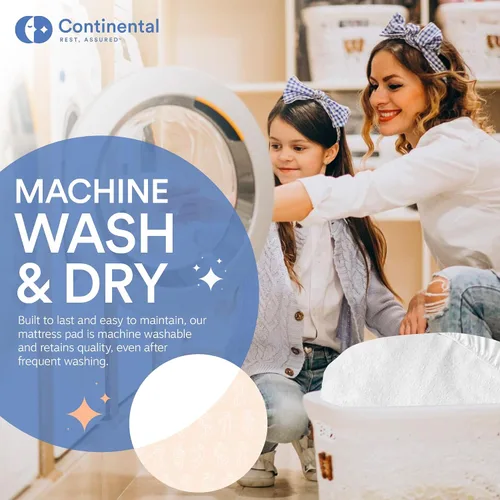 Vista 9 de Continental Bedding Protector de colchón de tela de rizo cómodo y protección impermeable