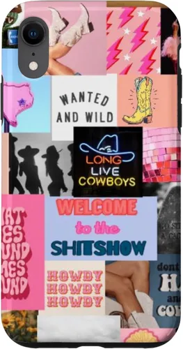 Vista 25 de Pink Western Indie Cowgirl Aesthetic Yeehaw Howdy Country - Carcasa para iPhone 17