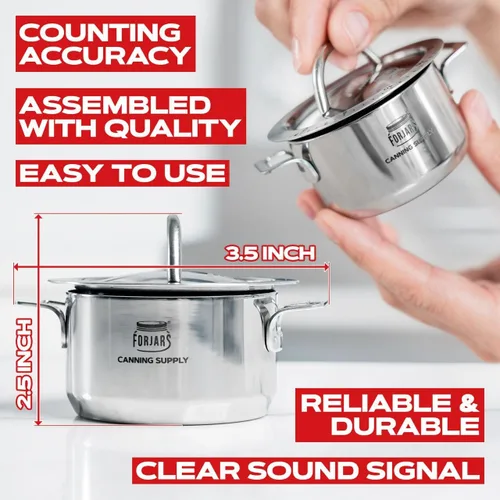 Vista 2 de FORJARS Temporizador de cocina mecánico para cocinar, temporizadores manuales de 60 minutos con alarma fuerte, no requiere baterías, ideal