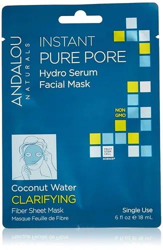 Vista 8 de Andalou Naturals Instant Brighten and Tighten Hydro Serum Máscara facial facial de una sola cara, 0.6 onzas (paquete de 6)