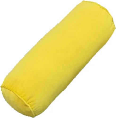 Vista 4 de Tingting's Dream Almohada larga de terciopelo liso para sofá, almohada cilíndrica para el cuello, almohada cervical redonda, cojín lumbar