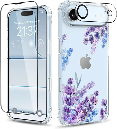 Vista 64 de Funda para iPhone 13 y iPhone 14 (6.1 pulgadas), funda protectora delgada de poliuretano termoplástico suave a prueba de golpes, bonito