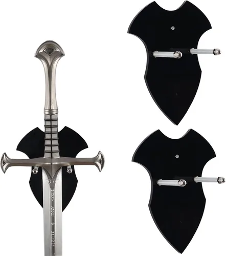 Vista 11 de Soporte vertical de acrílico para espada, para 1 espada, katana o hacha, soporte resistente para espada para pared, exhibición de espada samurái