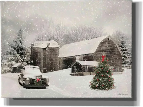 Vista 9 de Epic Graffiti 'Farmhouse Christmas' de Lori Deiter, arte de pared en lienzo, 16 x 12 pulgadas