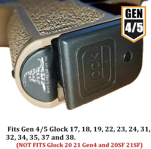 Vista 2 de Grip Frame Insert Slug Plug Custom para Glock 17 18 19 22 23 31 34 35 37 38 44 Gen 4/5 - Elige tu diseño