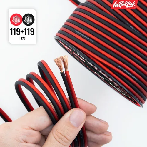 Vista 8 de Install Link Cable de altavoz de calibre 14 (cable de altavoz) para cable de audio de automóvil, hogar o RV, 100 pies, CCA
