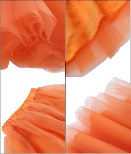 Vista 4 de DRESSTELLS Womens Tutu Skirts A Line Tulle Dress for Women Knee Length Adult Skirt Layered Short Prom Party Midi Skirt