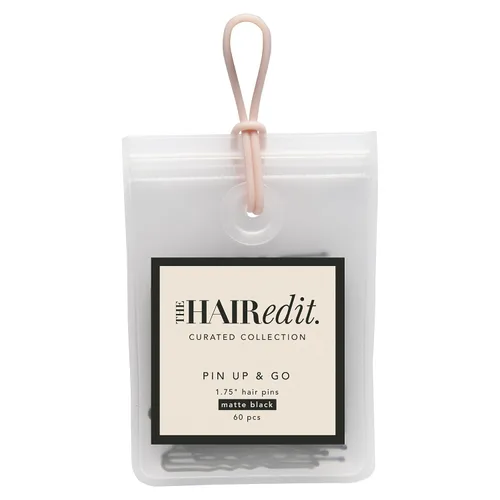 Vista 6 de The Hair Edit Pin Up & Go - Horquillas profesionales en forma de U, color marrón mate, 60