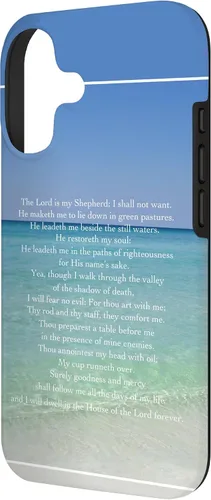 Vista 2 de Psalm 23 Beautiful Christian Beach - Funda para iPhone 17