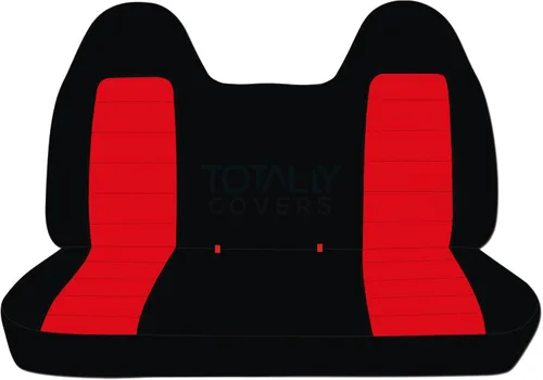 Vista 12 de Totally Covers Compatible con Ford F-150 F-250 F-350 1992-1998 Fundas de Asientos de Camión de Dos Tonos (Banco Sólido Delantero/Trasero) con/sin