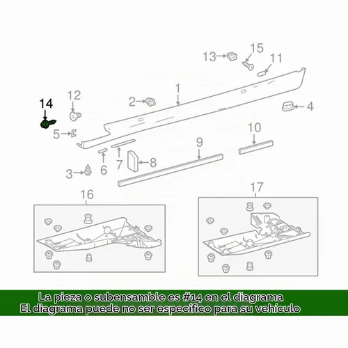 Vista 4 de 30 piezas M6-0.096x0.748 in cubierta de parachoques Splash Shield Mud Gurad Flap Tornillos para 90159-60498 Toyota y Lexus