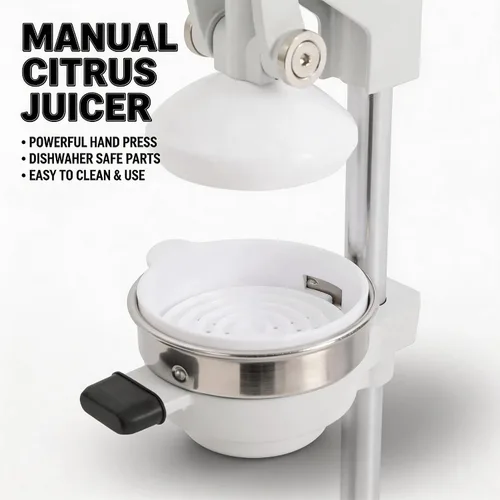 Vista 6 de Manual Juicer & Heavy Duty Hand Press Juicer, Cast Iron Citrus Juicer Squeezer with Stable Base, Commercial Grade Manual Press for Orange Lemon Lime