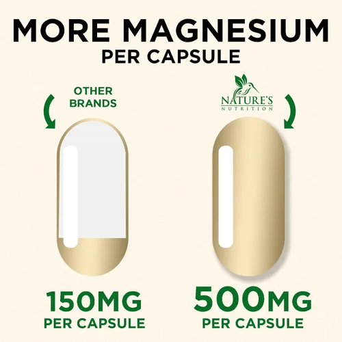 Vista 6 de Citrato de magnesio 1000 mg por porción – Magnesio extra fuerte para huesos, músculos, nervios y apoyo a la salud del corazón, suplemento