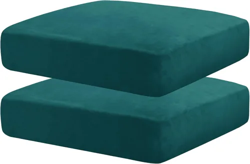 Vista 35 de MAXIJIN Fundas de cojín elásticas de terciopelo para sofá, funda de cojín suave de repuesto para sofá de dos plazas, protector de asiento