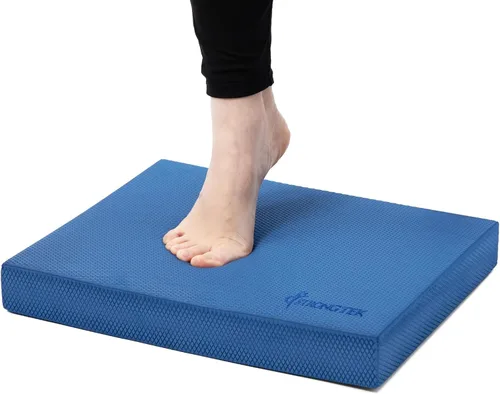 Vista 10 de StrongTek Almohadilla de equilibrio profesional de espuma para ejercicios, 15.8 x 13 x 2 pulgadas, rodillera de espuma TPE de alta densidad