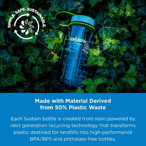 Vista 4 de Botella de agua Nalgene Tritan 32 oz boca ancha libre de BPA