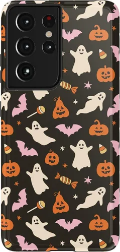 Vista 200 de Casely Funda para Galaxy S9 Postura de cadáver Yoga de esqueleto Diseño protector delgado esencial de doble capa