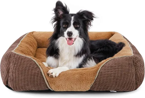 Vista 9 de MIXJOY Cama Ortopédica Rectangular Lavable para Perros Pequeños, Medianos y Grandes, Suave Calmante, Cama Duradera para Cachorros Durmientes Cojín