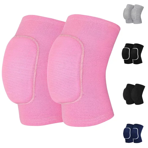 Vista 7 de HISFFOG Rodilleras de voleibol para mujeres, hombres, jóvenes, niñas, niños, rodilleras para voleibol, baloncesto, fútbol, baile, yoga, tenis