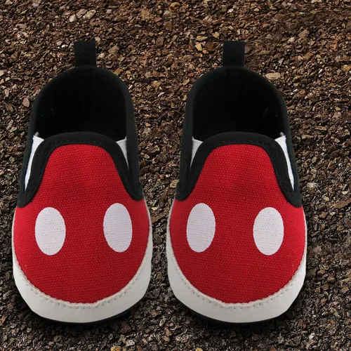 Vista 7 de Disney Zapatos infantiles rojos y negros de Mickey Mouse, Negro