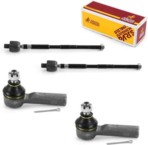 Vista 117 de Metrix Premium Chassis Parts - Kit de 4 piezas de extremos de barra de acoplamiento frontal exterior e interior compatible con Nissan Pathfinder
