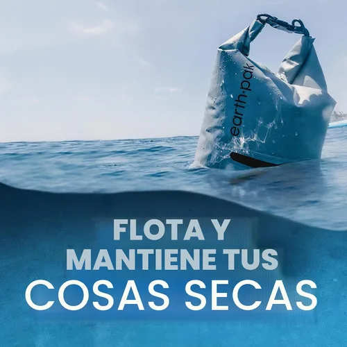 Vista 4 de Earth Pak Bolsa seca impermeable con bolsillo con cremallera, mochila impermeable para mantener el equipo seco