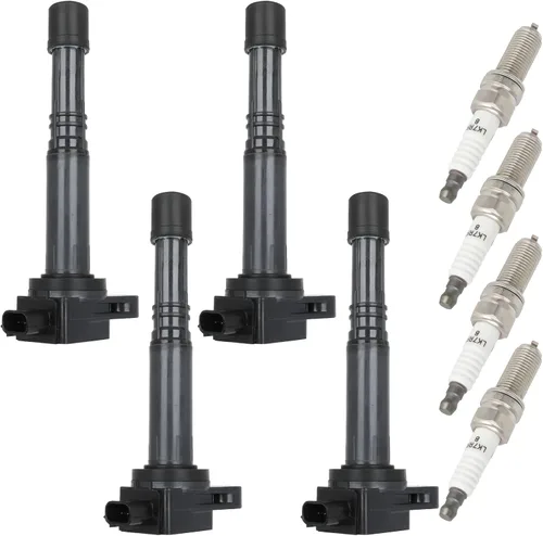Vista 8 de Ignition Coil Pack and Spark Plug Compatible for Honda for CR-V 2.4L/L4