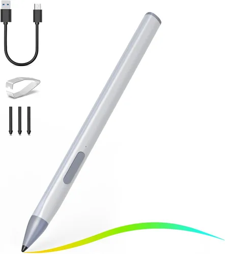 Vista 14 de Lápiz táctil para HP Envy X360 Pavilion X360 Spectre X360 Spectre X2 Envy X2 Recargable MPP 2.0 Lápiz táctil con inclinación activa con sensibilidad