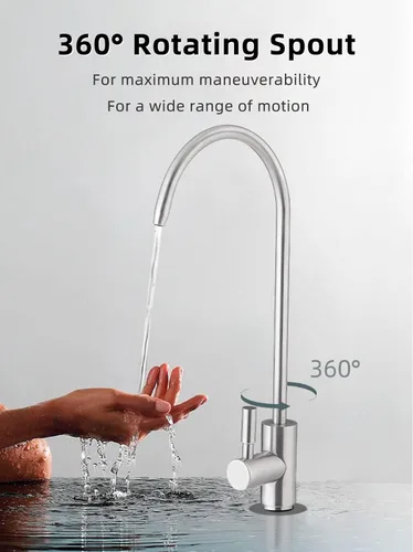 Vista 4 de Grifo de agua potable, grifo de filtro de agua para fregadero fácil de instalar, grifos de ósmosis inversa sin plomo para fregadero de barra