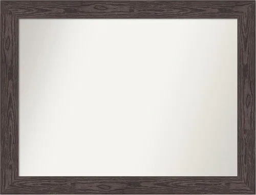 Vista 643 de Amanti Art Espejo personalizado, espejo de baño negro puente, espejo de pared o espejo de tocador de baño sobre el fregadero (26 x 26 pulgadas)