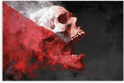 Vista 23 de JDBeehpy Spooky Halloween Cemetery Scene Wall Art Jack - O' - Lanterns Poster Mysterious Night Sky Frame Canvas Print PaintingCreepy Decor Mural