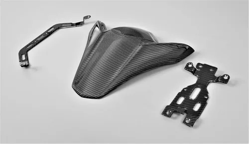 Vista 3 de Funda de asiento de fibra de carbono con soportes para Kawasaki Z900 2017-2023