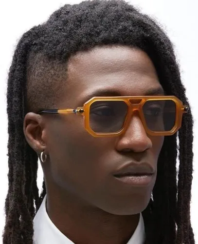 Vista 4 de FEISEDY Gafas de sol estilo aviador planas vintage de los años 70 para mujeres y hombres, montura clásica retro con estilo UV400 B2622