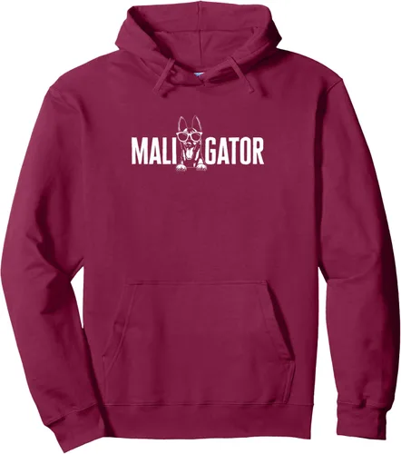 Vista 8 de Belgian Malinois Cool Maligator Belga Pastor Malinois - Sudadera con capucha, Negro
