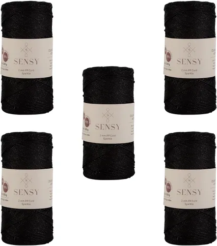 Vista 12 de Sensy Premium 2mm 229.5 metros de cuerda de poliéster 100% cordón de polipropileno Cordón de macramé 2mm Cordón para bolso de crochet Hilo
