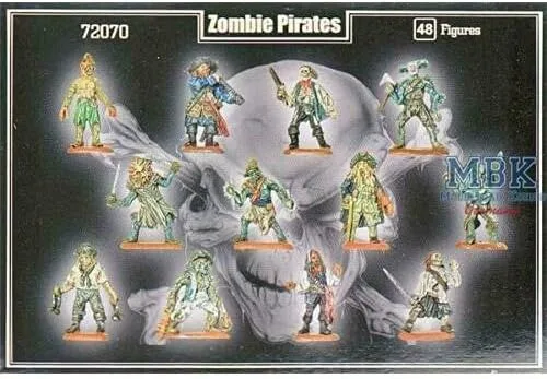 Vista 3 de Mars Figures 72070-1/72 Kit de modelado de plástico a escala Zombie Pirates, kit