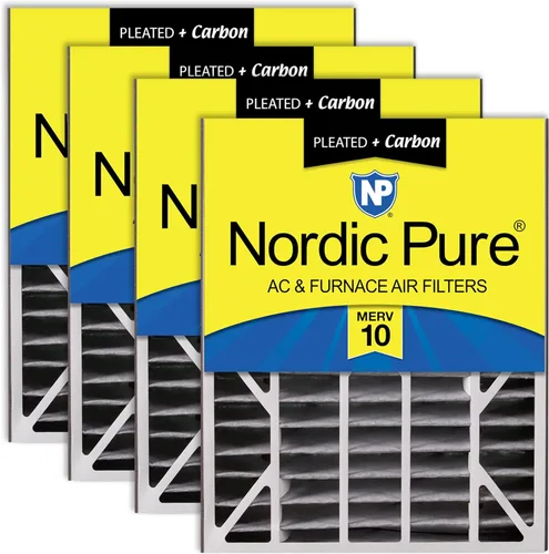 Vista 20 de Nordic Pure 20 x 25 x 5 (tamaño real: 19 3/4 x 24 1/4 x 4 7/8) Filtro de aire Air Bear Merv 8 de repuesto para reducción de olores de carbono puro
