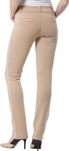 Vista 3 de Fishers Finery Ecofabric Ponte - Pantalones de vestir elásticos y rectos para mujer