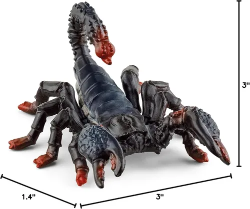 Vista 8 de Schleich Wild Life, insectos e insectos juguetes de animales para niños y niñas, figura de juguete de escorpión emperador, a partir de 3 años
