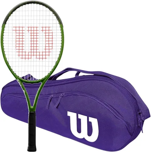 Vista 9 de Wilson Blade Feel Comp Jr - Raqueta de tenis incluida con una bolsa de tenis o mochila
